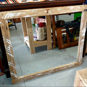 timber picket mirror