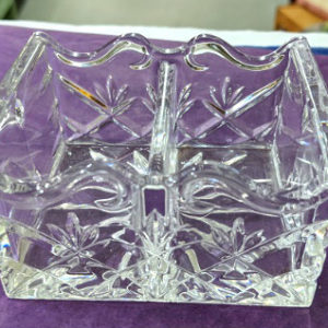 Lead Crystal Glass Sauce Container
