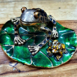Jewelled Frog Pewter