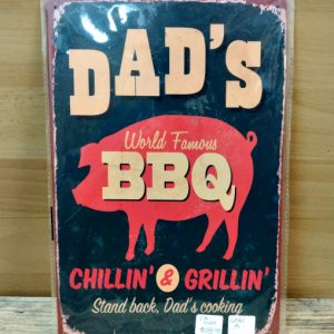 BBQ Tin Sign